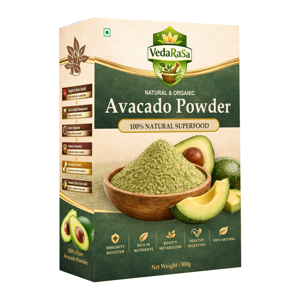 Vedarsa Natural & Organic Avocado Powder 300G – 100% Pure, Nutrient-Rich Superfood for Smoothies, Baking, Vegan, High Fiber, Healthy Fats, Ideal for Smoothies & Recipes