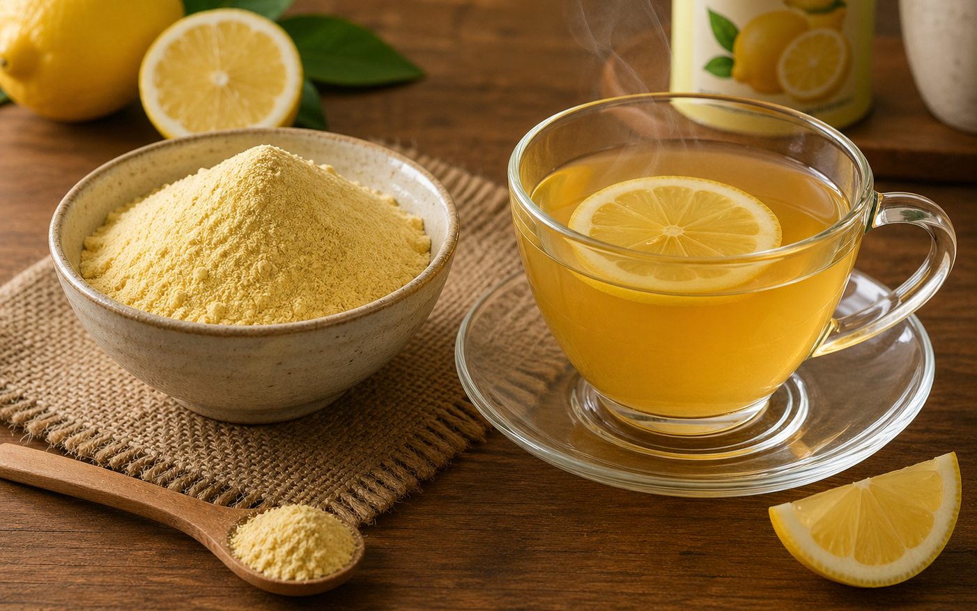 Vedarasa Lemon Tea Powder Premium Instant Lemon Tea Mix Refreshing Citrus Flavor Rich in Antioxidants Natural Energy Booster No Preservatives Easy to Prepare Hot or Cold Beverage for Daily Wellness
