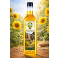VedaRasa Sunflower Oil 1L | 100% Pure Cold-Pressed Sunflower Oil | Natural & Unrefined | Light & Healthy Cooking Oil | Rich in Vitamin E | No Chemicals