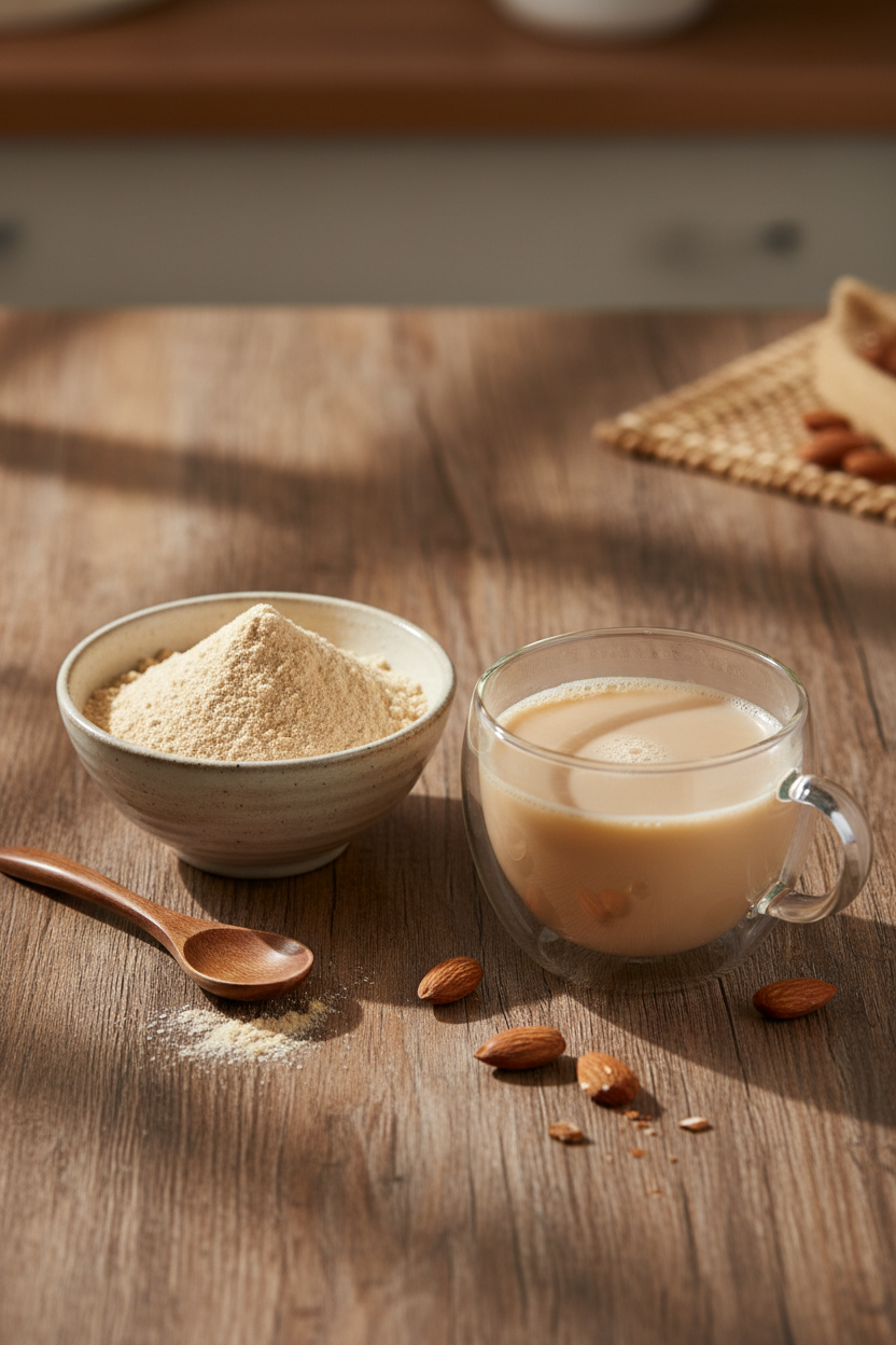 VedaRasa Badam Milk Powder| Instant Almond Drink Mix | Rich in Protein & Nutrients | Healthy & Delicious | No Artificial Additives