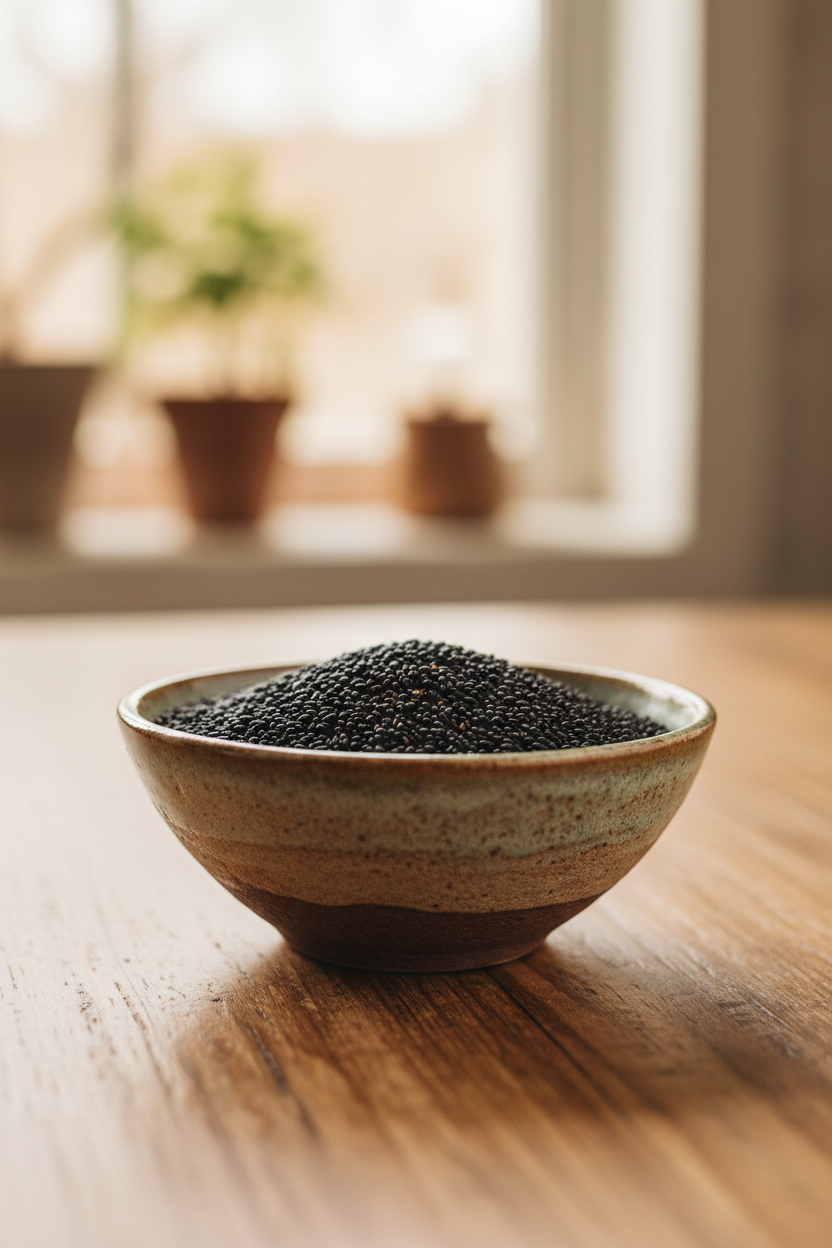 VedaRaSa Basil Seeds (Sabja Seeds) | 100% Natural & Raw Tukmaria | Rich in Fiber for Digestion & Weight Management | Cooling Summer Drink Ingredient | Falooda & Drinks Mix | No Additives | 200g