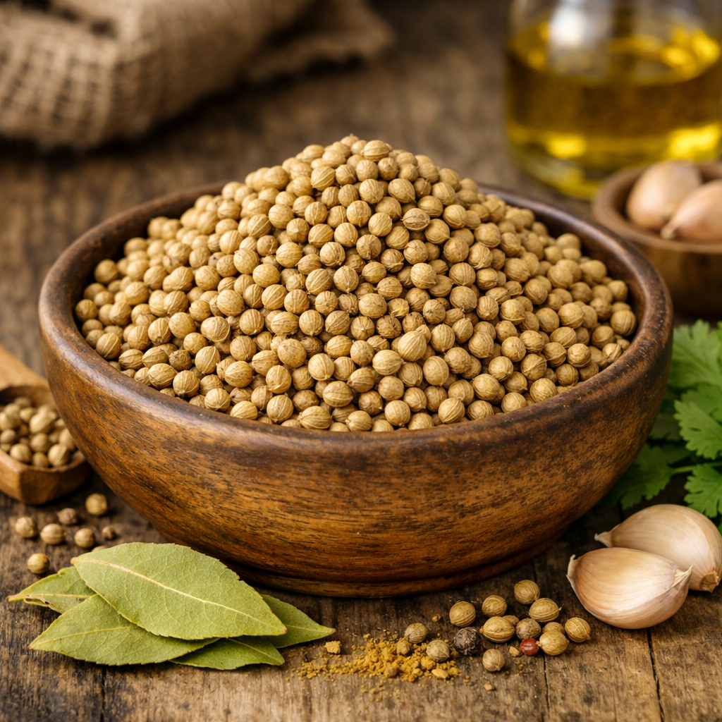 VedaRasa Organic Dhaniya Seeds Premium Quality Coriander Seeds Naturally Selected Whole Coriander Rich Aroma & Fresh Flavor Pure, Natural & Chemical Free No Artificial Colors or Preservatives Hygienically Packed for Indian Cooking & Spice Blends