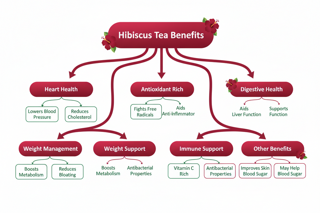 VedaRasa Hibiscus Tea Powder 100g | 100% Natural & Organic Hibiscus Flower Powder | Rich in Antioxidants | Supports Weight Management, Skin Health & Immunity | Caffeine-Free Herbal Tea