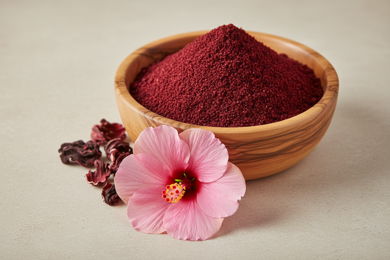 VedaRasa Hibiscus Tea Powder 100g | 100% Natural & Organic Hibiscus Flower Powder | Rich in Antioxidants | Supports Weight Management, Skin Health & Immunity | Caffeine-Free Herbal Tea