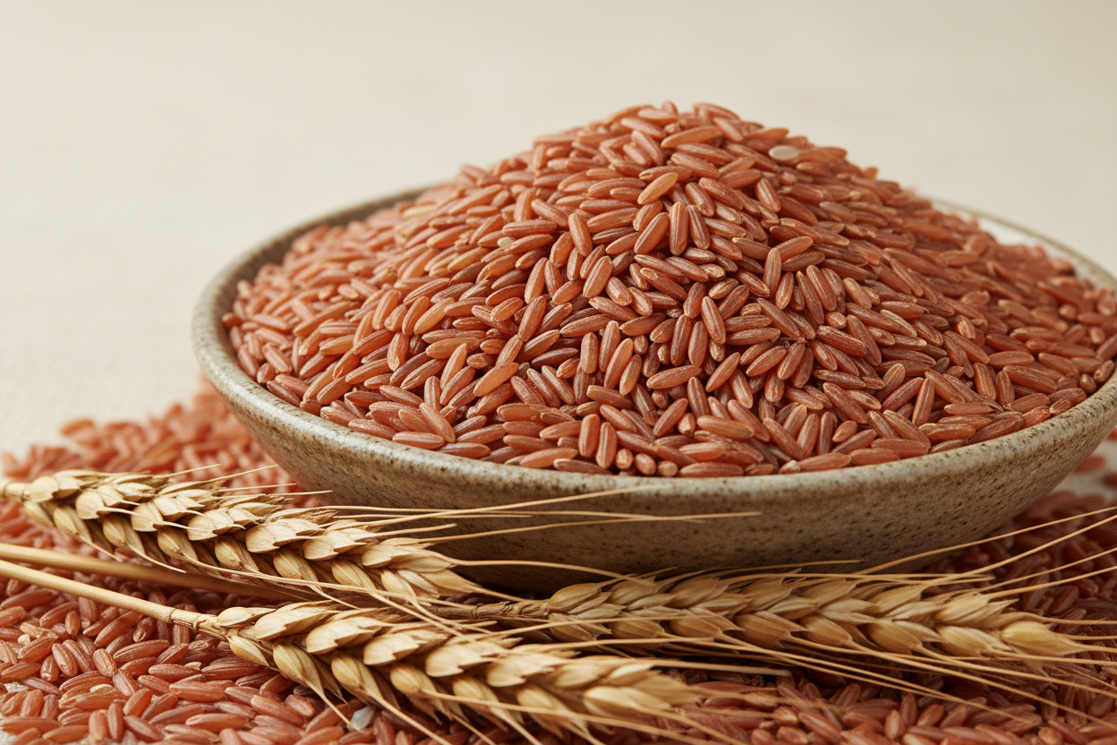 VedaRaSa Natural & Organic Red Rice 1kg – Premium Unpolished Whole Grain – Rich in Fiber & Antioxidants – Non-GMO, Gluten-Free Healthy Rice