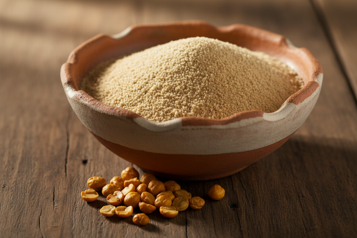 VedaRasa Sattu Powder | Premium Roasted Chana Powder | Made from Organic Chickpeas | High Protein & Rich Fiber | Traditional Indian Superfood | 100% Natural