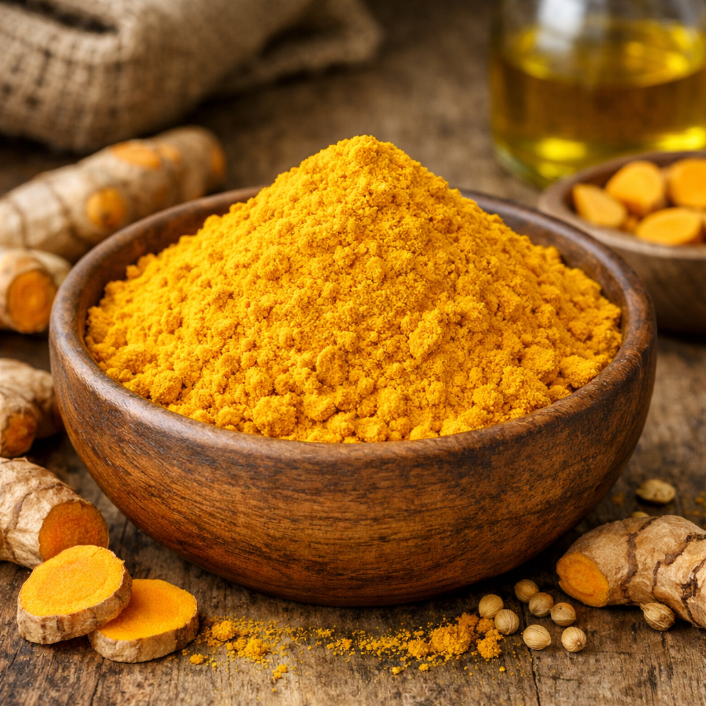VedaRasa Organic Turmeric Powder Premium Quality Haldi Powder Made from Naturally Selected Turmeric Fingers Rich Color & Strong Aroma Pure, Natural & Chemical Free No Artificial Colors Hygienically Packed Spice for Curries, Milk & Indian Cooking