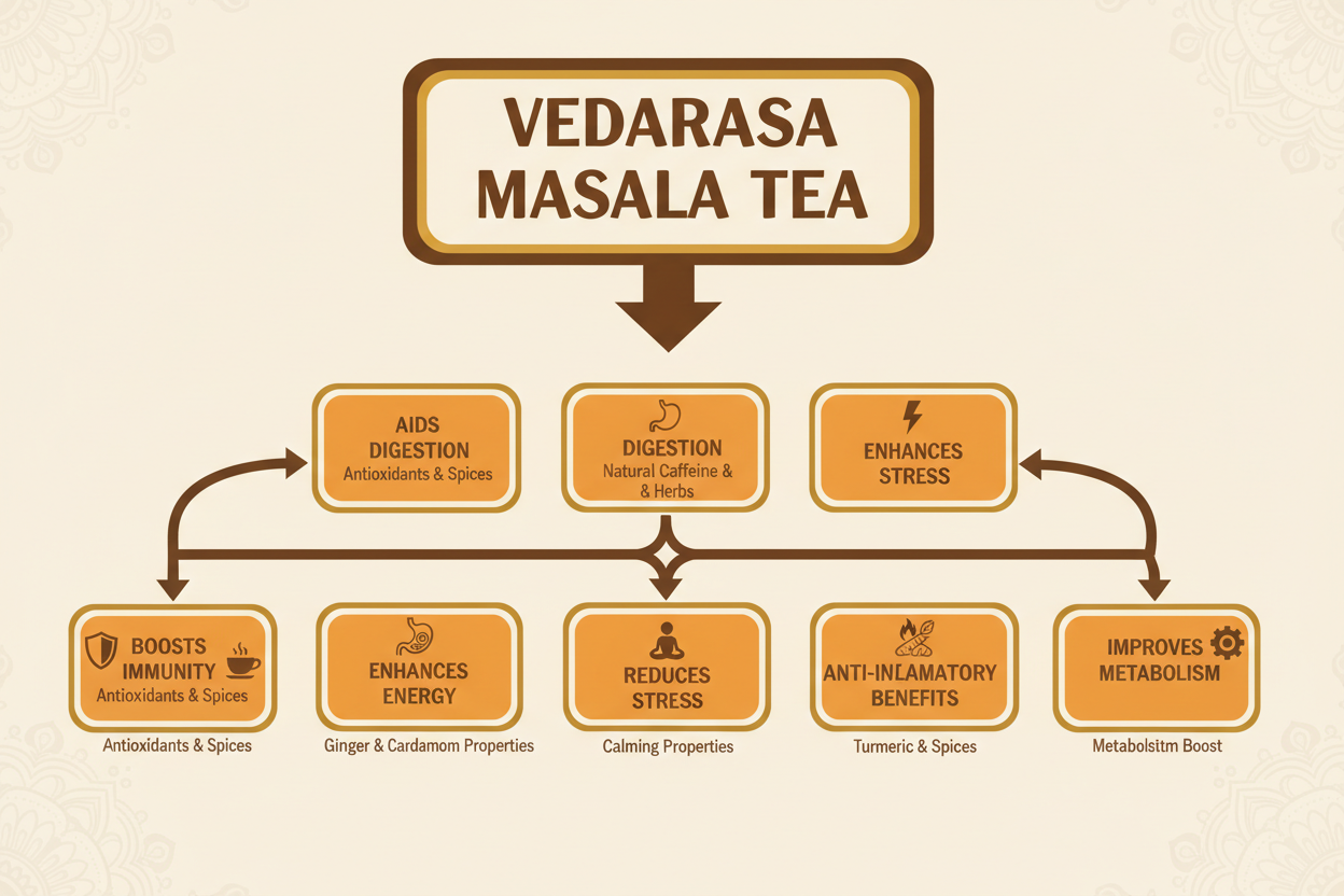 VedaRasa Masala Tea Powder 100g | Natural & Organic Herbal Spice Blend | Traditional Indian Masala Chai Mix | Rich Aroma & Flavor | Supports Digestion & Immunity